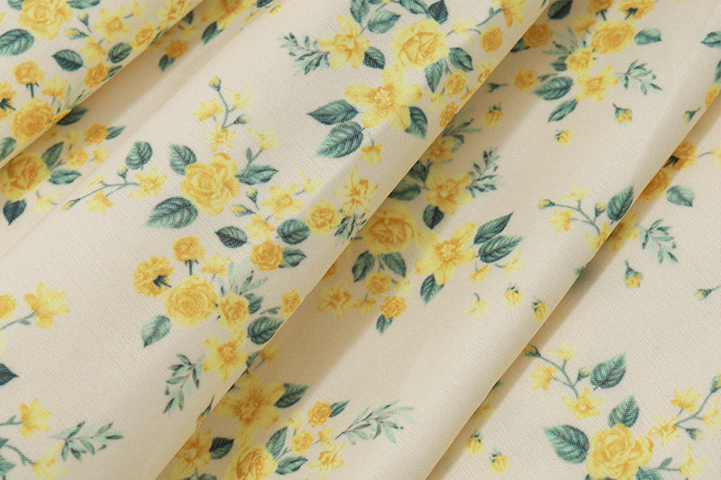 Yellow Floral Print