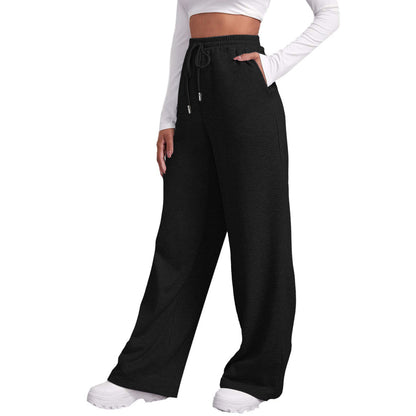 Wide Leg Fleece Lined Sweatpants
