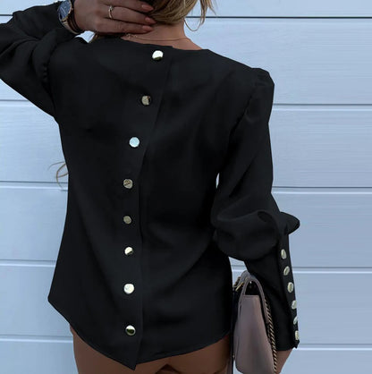 Metal Button Long Sleeve