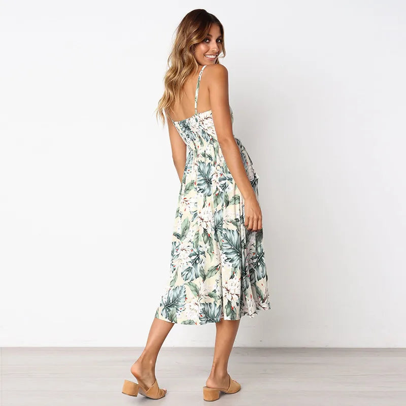 Boho Sexy Floral Dress