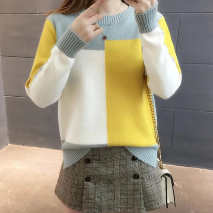 Patchwork Knitted Sweater