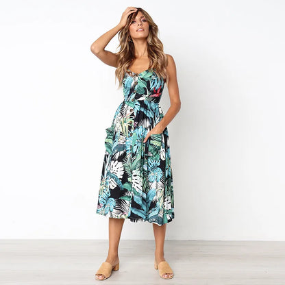 Boho Sexy Floral Dress