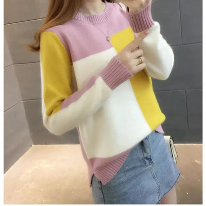 Patchwork Knitted Sweater