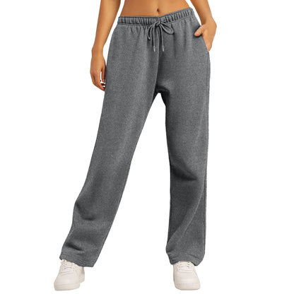 Wide Leg Fleece Lined Sweatpants