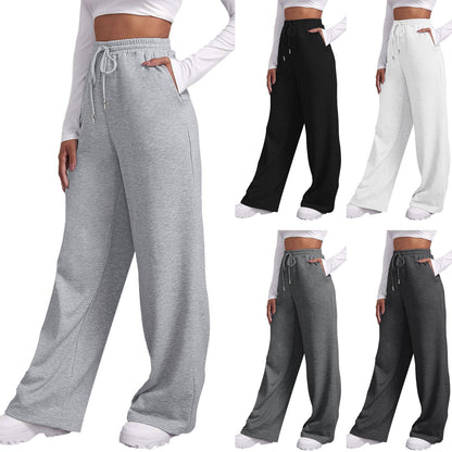 Wide Leg Fleece Lined Sweatpants