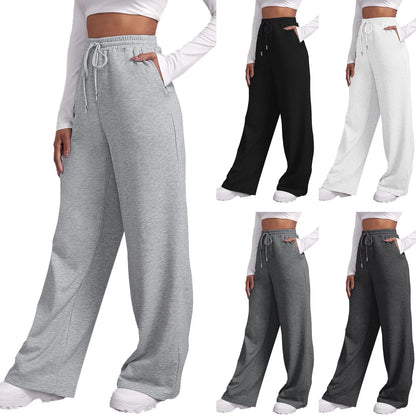Wide Leg Fleece Lined Sweatpants
