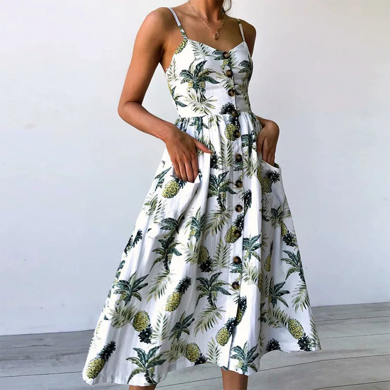 Boho Sexy Floral Dress