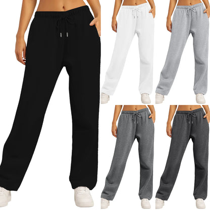 Wide Leg Fleece Lined Sweatpants