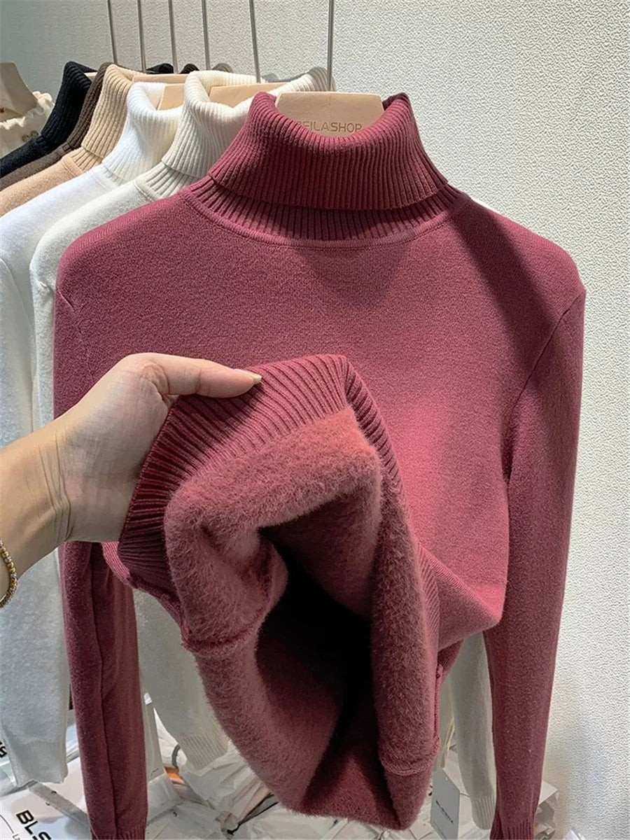 Jersey Knitwear Turtleneck