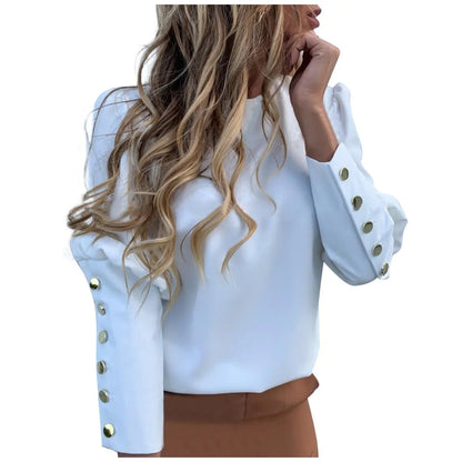 Metal Button Long Sleeve