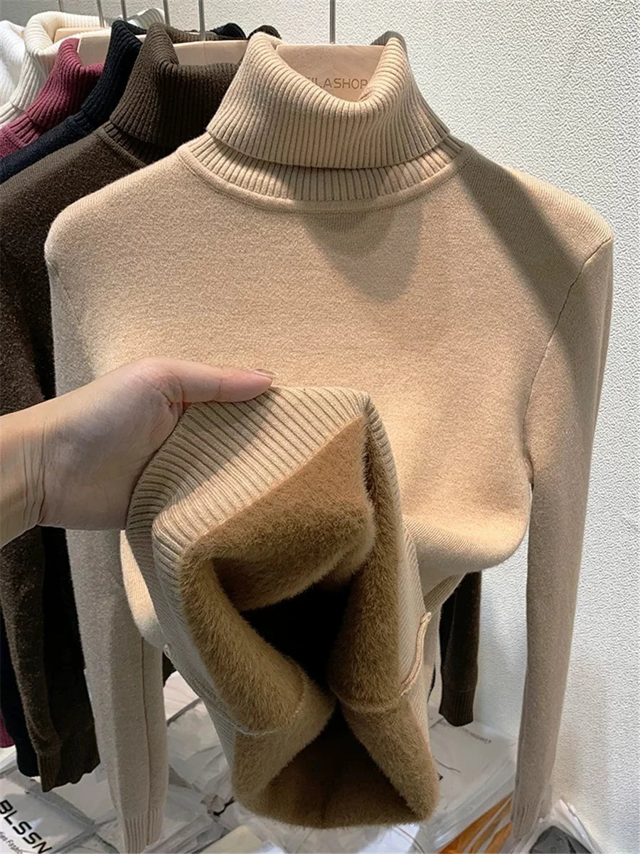 Jersey Knitwear Turtleneck