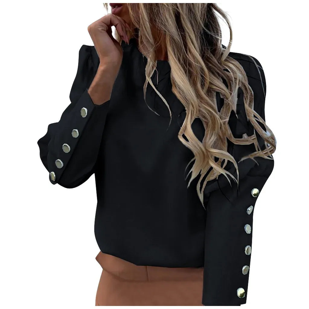 Metal Button Long Sleeve