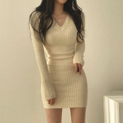 Knit Slim Sexy Bodycon Dress