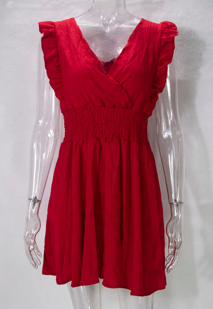 Elegant Floral Pleated Dress