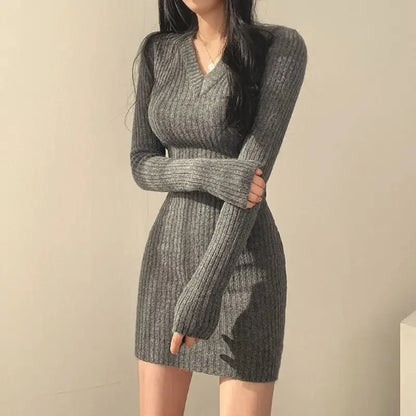 Knit Slim Sexy Bodycon Dress