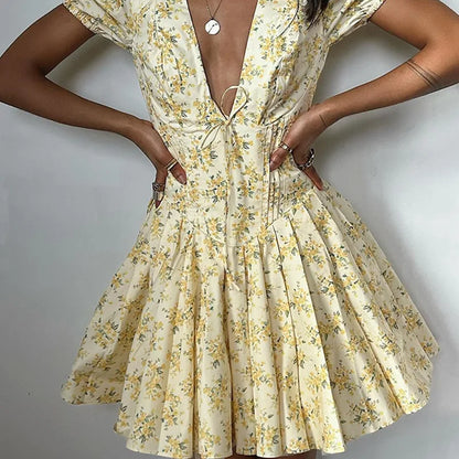 Yellow Floral Print