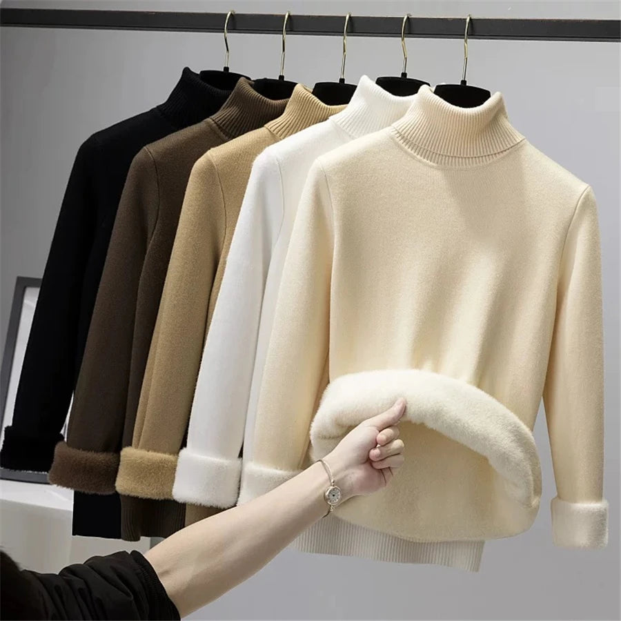 Jersey Knitwear Turtleneck