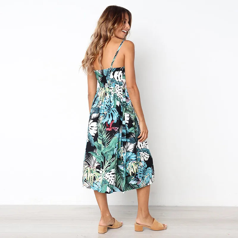 Boho Sexy Floral Dress