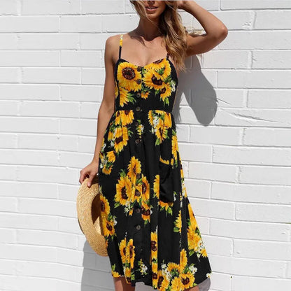 Boho Sexy Floral Dress