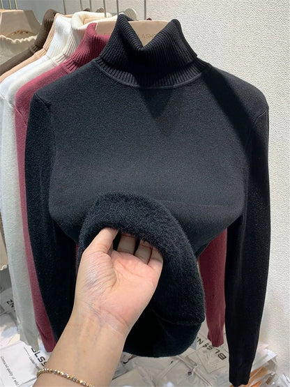 Jersey Knitwear Turtleneck