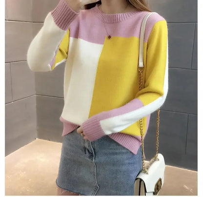 Patchwork Knitted Sweater