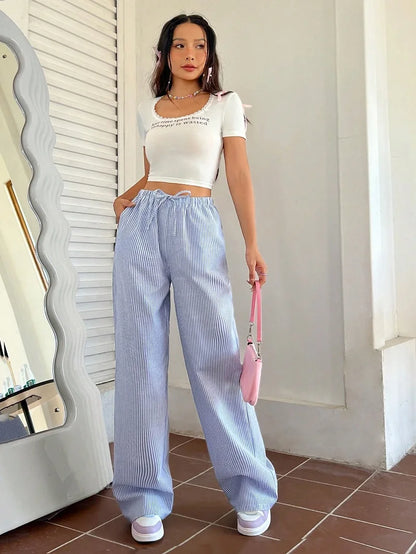 Striped Casual Pants
